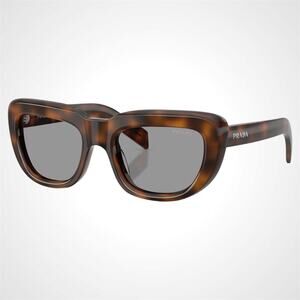 CLASSY New PRADA Sunglasses Brown Juniper Tortoise Grey Lens